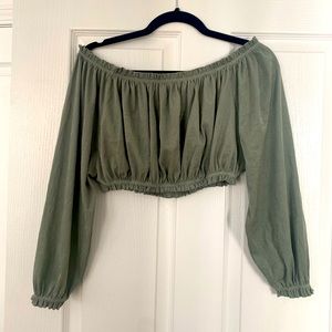 ZARA Basic Collection - Long Sleeve Crop - Size M